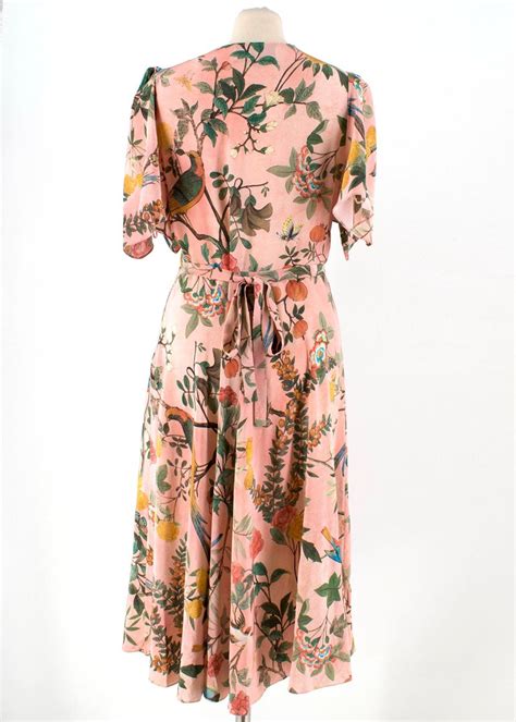 pink and green gucci dress|gucci pink dress floral print.